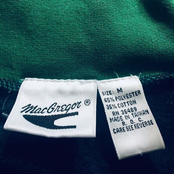 MACGREGOR Vintage 80's Blue Green Tennis 1/4 Zip Pullover Sweatshirt Women’s M - Picture 7 of 7